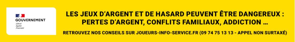 Avertissement sur les dangers des jeux d'argent